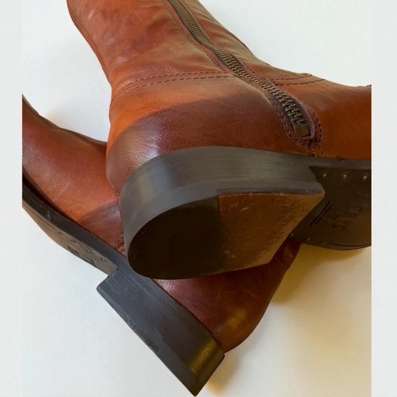 GORGEOUS FRYE COGNAC BUTTON BOOTS MELISSA PULL ON 7 LIKE NEW - Picture 12 of 14